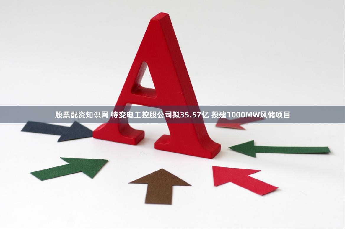 股票配资知识网 特变电工控股公司拟35.57亿 投建1000MW风储项目